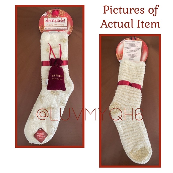 MinxNY "Aromasoles" Slipper Socks Therapeutic Oil Infused. - Picture 2 of 2